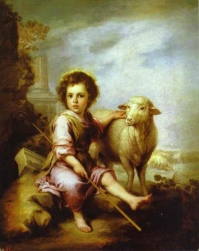Jésus porte pour les brebis